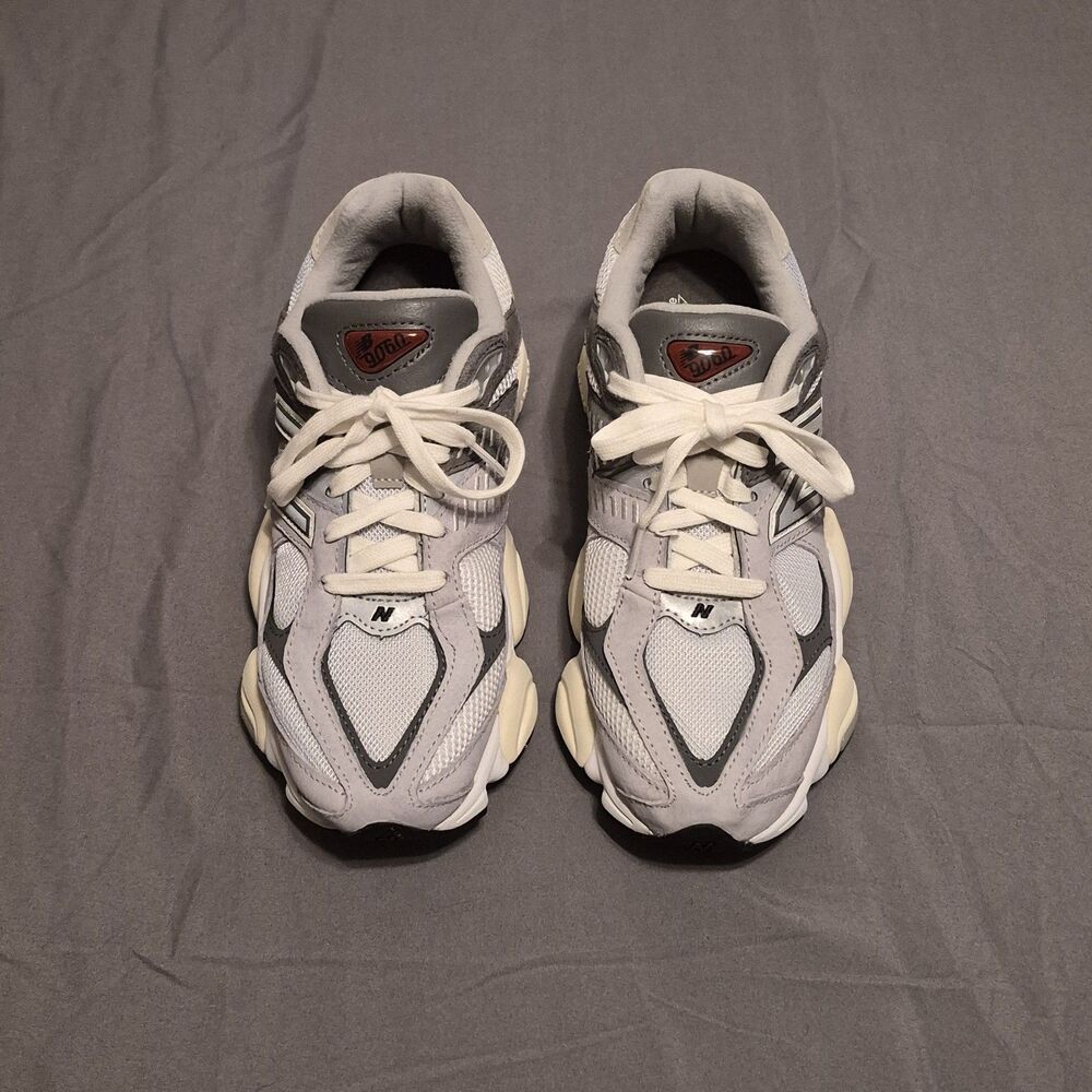 New Balance 9060 Women 8 Men 6.5 Gray Athletic Walking Shoes Sneakers U9060GRY
